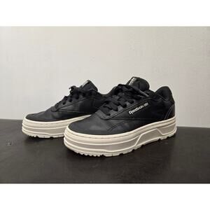 Reebok Women's Gable Black Club C Double Geo Shoes US 6.5 H69144